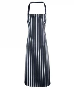 Bib Apron Navy/White